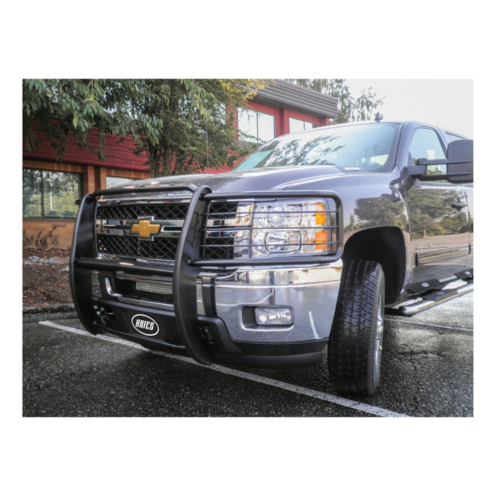 ARIES 4081 Black Steel Grille Guard; Select Chevrolet Silverado 2500; 3500 HD - Truck Part Superstore