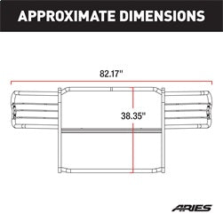 ARIES 4085 Black Steel Grille Guard; Select Chevrolet Silverado 2500; 3500 HD - Truck Part Superstore