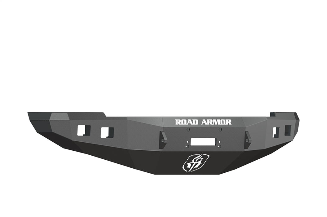 Road Armor 408R0B Stealth Winch Front Bumper; Steel; Satin Black; Square Fog Light Holes; - Truck Part Superstore