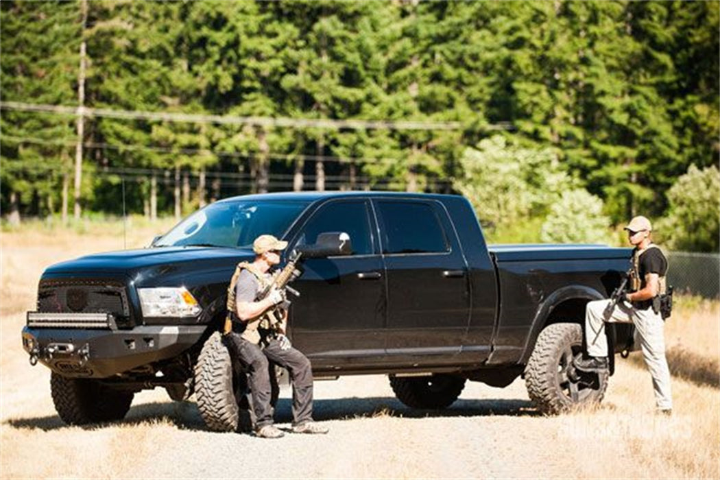 Road Armor 408R0B Stealth Winch Front Bumper; Steel; Satin Black; Square Fog Light Holes; - Truck Part Superstore