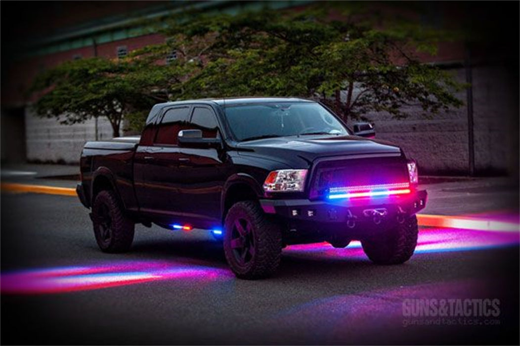 Road Armor 408R0B Stealth Winch Front Bumper; Steel; Satin Black; Square Fog Light Holes; - Truck Part Superstore