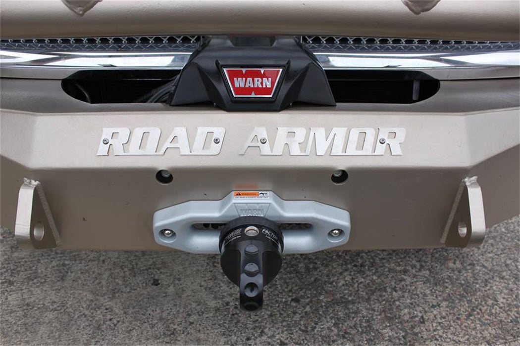 Road Armor 408R2B Stealth Winch Front Bumper; Titan II Guard; Satin Black; Square Fog Light Holes; - Truck Part Superstore