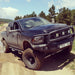 Road Armor 408R5B Stealth Winch Front Bumper; Lonestar Guard; Satin Black; Square Fog Light Holes; - Truck Part Superstore