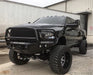 Road Armor 408R5B Stealth Winch Front Bumper; Lonestar Guard; Satin Black; Square Fog Light Holes; - Truck Part Superstore