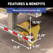Luverne 409924L RETRAC HighRise Folding Rear Entry Step (Fits 4in. Bumper Beam) - Truck Part Superstore