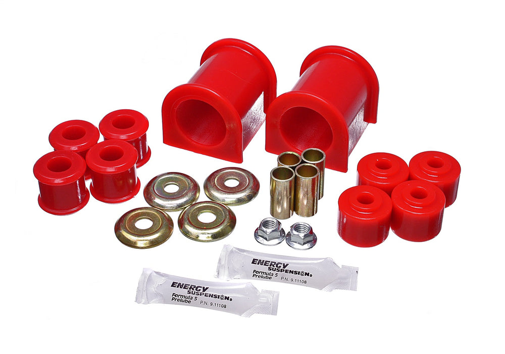 Energy Suspension 40.5022R Sway Bar Bushing Set; Red; Front; Bar Dia. 1 1/2 in.; Performance Polyurethane; - Truck Part Superstore