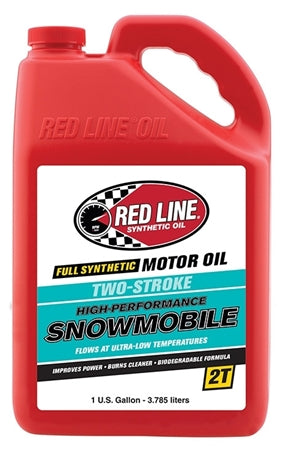 Red Line Oil 41005 Snowmobile Oil Two Stroke Synthetic 1 Gallon Red Line Oil - Truck Part Superstore