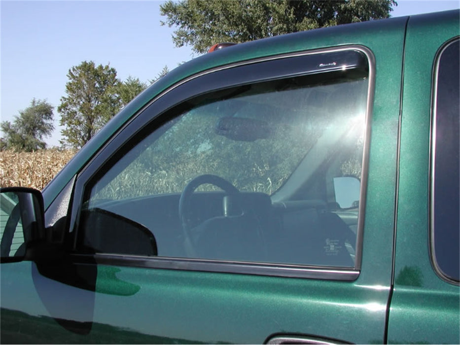 Stampede 41006-2 Snap-Inz™ In Channel Sidewind Deflector 2 pc.; Smoke; Front; - Truck Part Superstore