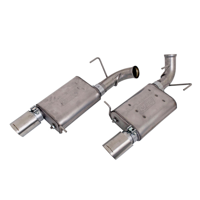 BBK Performance Parts 41015 2011-2014 MUSTANG GT 5.0 VARITUNE AXLE BACK EXHAUST KIT (STAINLESS). - Truck Part Superstore