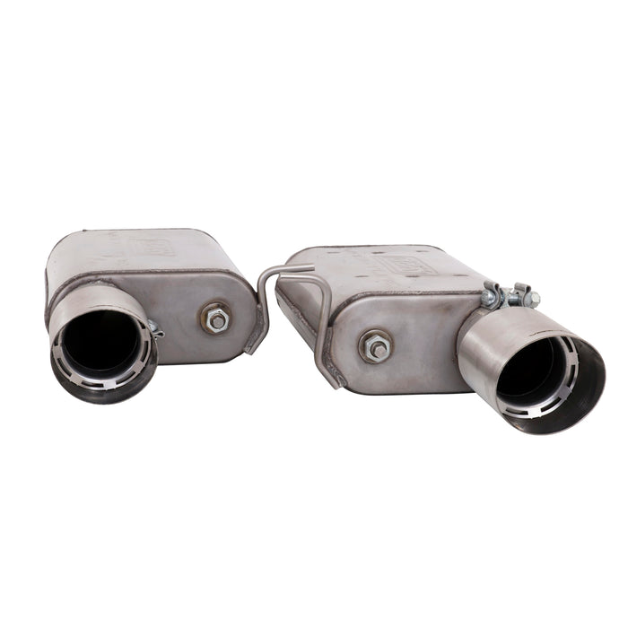 BBK Performance Parts 41015 2011-2014 MUSTANG GT 5.0 VARITUNE AXLE BACK EXHAUST KIT (STAINLESS). - Truck Part Superstore