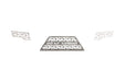 Road Armor 4102DRMD Identity Rear Bumper Components; Identity Mesh; Raw Stainless Steel; - Truck Part Superstore