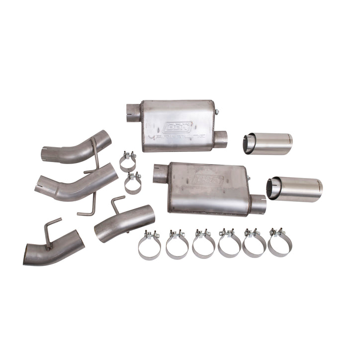 BBK Performance Parts 41065 2010-2015 CAMARO SS 6.2L VARITUNE AXLE BACK EXHAUST KIT (439 STAINLESS) - Truck Part Superstore