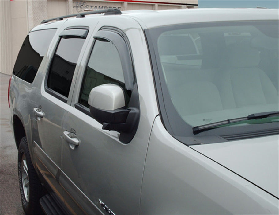 Stampede 41066-2 Snap-Inz™ In Channel Sidewind Deflector 4 pc.; Smoke; - Truck Part Superstore