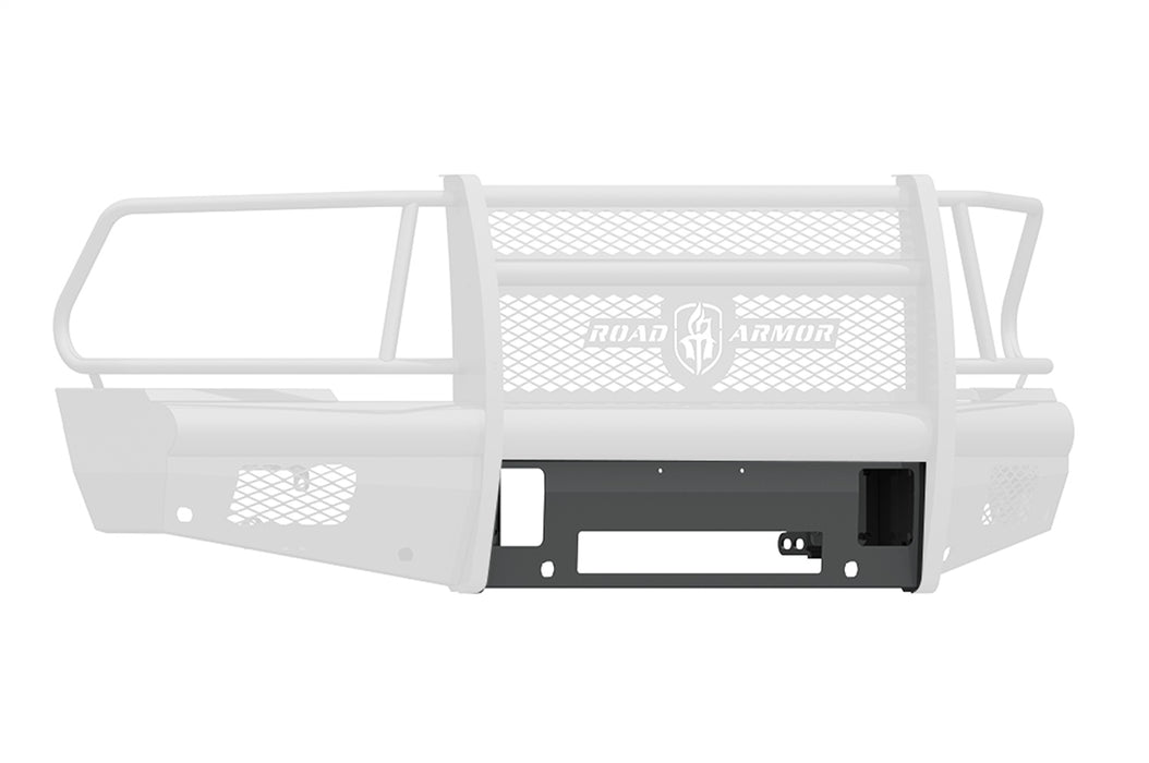 Road Armor 410V-NWP Vaquero Replacement Winch Mount Cover; Front; Satin Black; - Truck Part Superstore