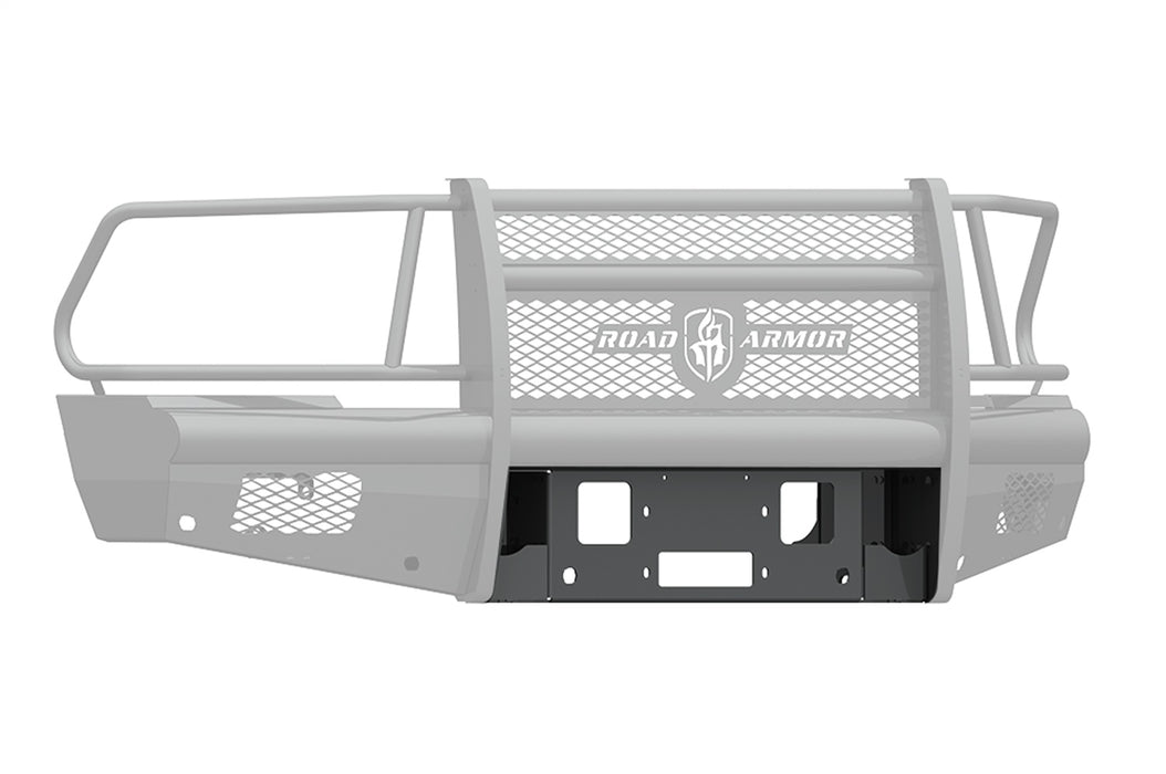 Road Armor 410V-WP Vaquero Winch Plates; Front; Steel; Satin Black; - Truck Part Superstore