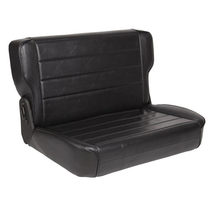 Smittybilt 41301 Rear Seat 86-95 Wrangler YJ/CJ Fold And Tumble Vinyl Black Smittybilt - Truck Part Superstore