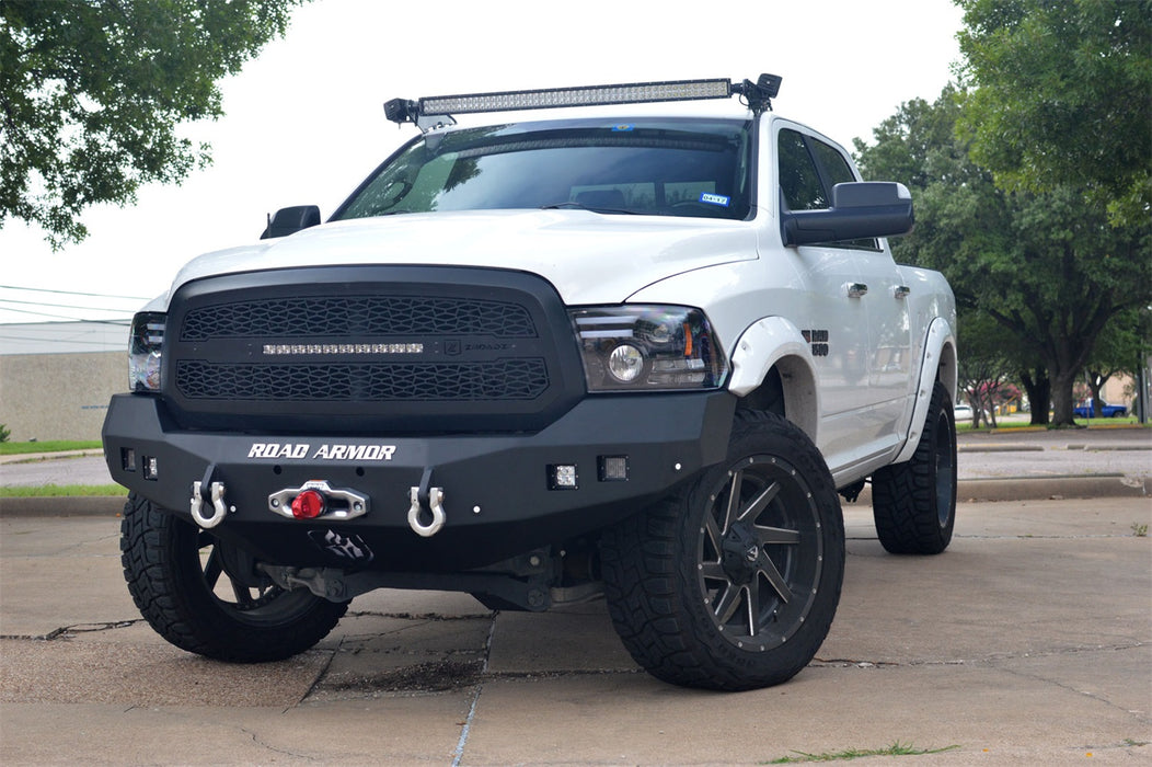 Road Armor 413F0B Stealth Winch Front Bumper; Steel; Satin Black; - Truck Part Superstore