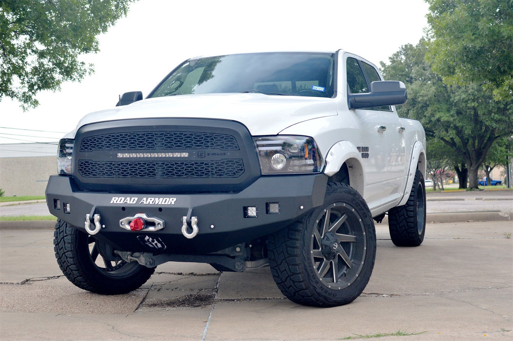 Road Armor 413F0B Stealth Winch Front Bumper; Steel; Satin Black; - Truck Part Superstore