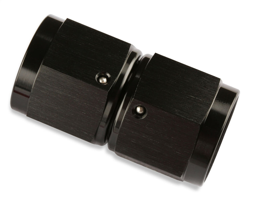 Mr Gasket 415106-BL Swivel Adapter Fitting; Straight; 6 AN Female to 6 AN Female; Anodized Black; - Truck Part Superstore