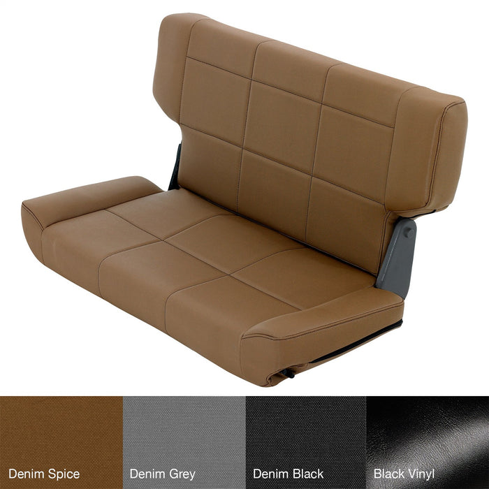 Smittybilt 41517 Rear Seat 97-06 Wrangler TJ Fold And Tumble Vinyl Denim Spice Smittybilt - Truck Part Superstore