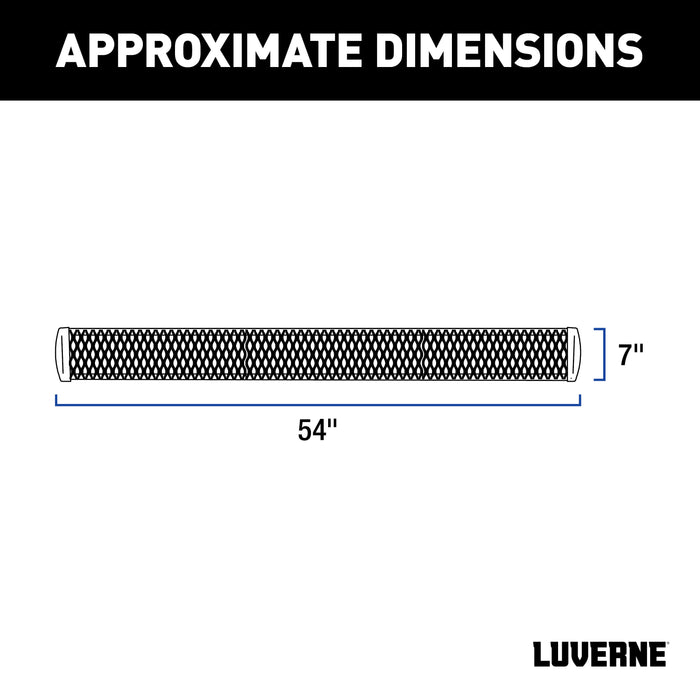 Luverne 415254-401473-0 Grip Step 7in. x 54in. Aluminum Passenger Running Board Fleet Kit; Select ProMas - Truck Part Superstore