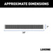 Luverne 415254-570749-0 Grip Step 7in. x 54in. Black Aluminum Rear Step Fleet Kit; Select Sprinter - Truck Part Superstore