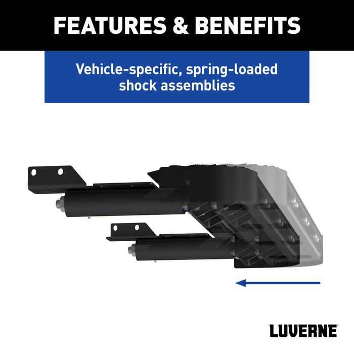 Luverne 415358-571501 Impact Shock-Absorbing Rear Bumper Step; Select Ford Transit-150; 250; 350 - Truck Part Superstore