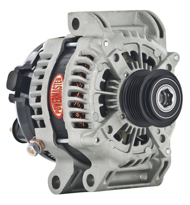 Powermaster Performance 41576-1 Alternator; Denso; 245 Amp; w/ Clutch; 1-Wire; Natural Finish; - Truck Part Superstore