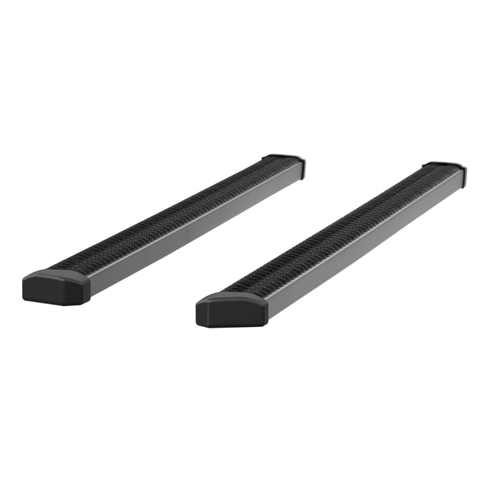 Luverne 416078 SlimGrip 5in. x 78in. Black Aluminum Running Boards (No Brackets) - Truck Part Superstore