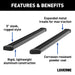 Luverne 416088-4055124 SlimGrip 5in. x 88in. Black Aluminum Running Boards; Select Ford F-250; F-350; F - Truck Part Superstore