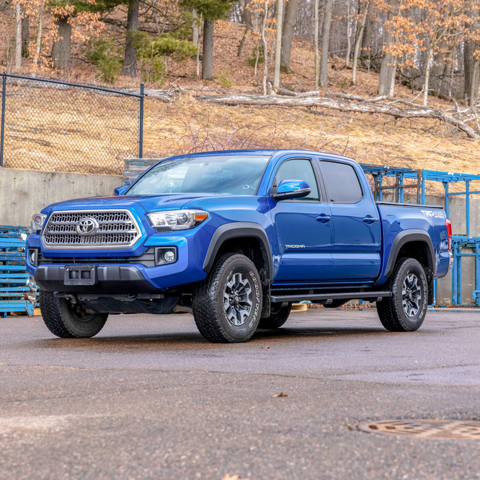 Luverne 416088-4055152 SlimGrip 5in. x 88in. Black Aluminum Running Boards; Select Toyota Tacoma - Truck Part Superstore