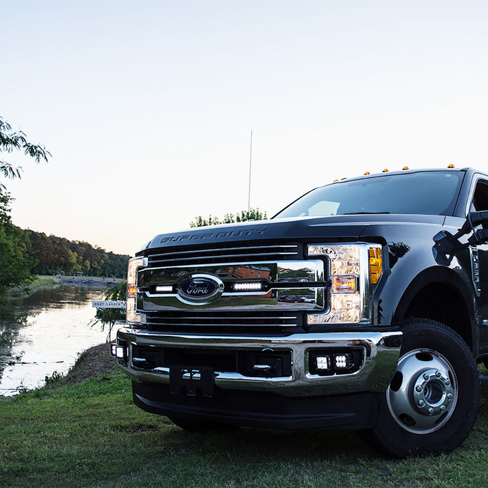 Rigid Industries 41621 RIGID 2017-2019 Ford Super Duty Dual Fog Mounts - Truck Part Superstore