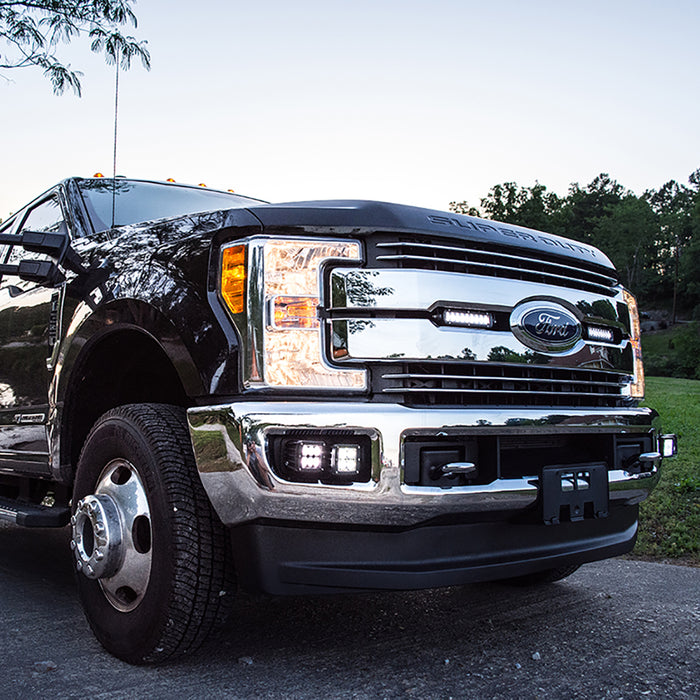 Rigid Industries 41621 RIGID 2017-2019 Ford Super Duty Dual Fog Mounts - Truck Part Superstore