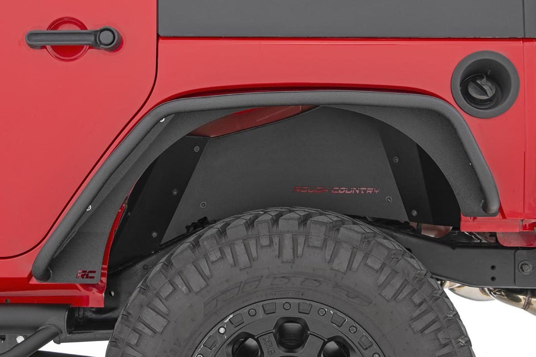 Rough Country 10533 Jeep Tubular Front & Rear Fender Flares Set 07-18 Wrangler JK Rough Country - Truck Part Superstore