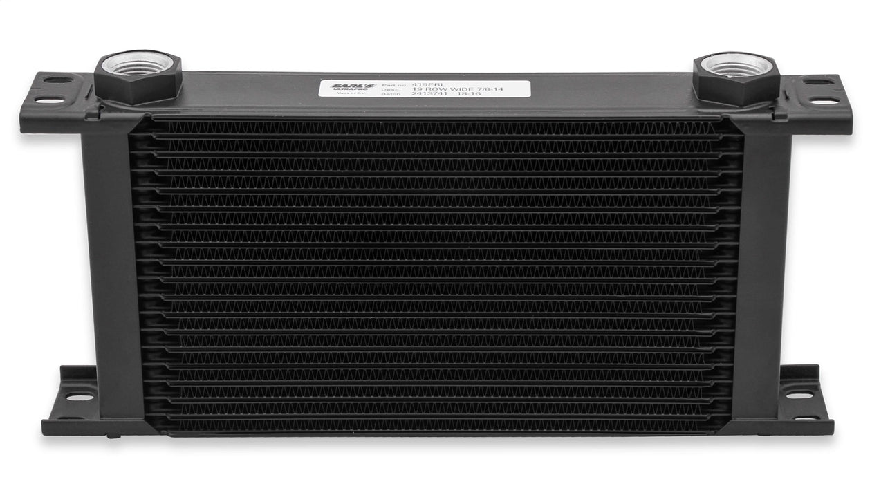 Earl's Performance 416-16ERL UltraPro Oil Cooler; Black; 16 Row; -16AN Male; Wide; - Truck Part Superstore