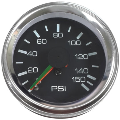 Bulldog Winch 42055B 0-150Psi Air Pressure Gauge 2 Inch Dual Needle Mechanical Lighted Bulldog Winch - Truck Part Superstore