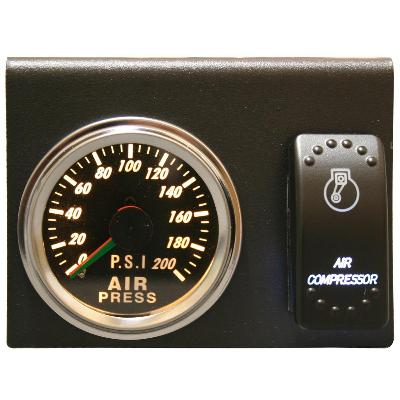Bulldog Winch 42079 200psi Dual Air Pressure Gauge Switch and Bracket Set Bulldog Winch - Truck Part Superstore