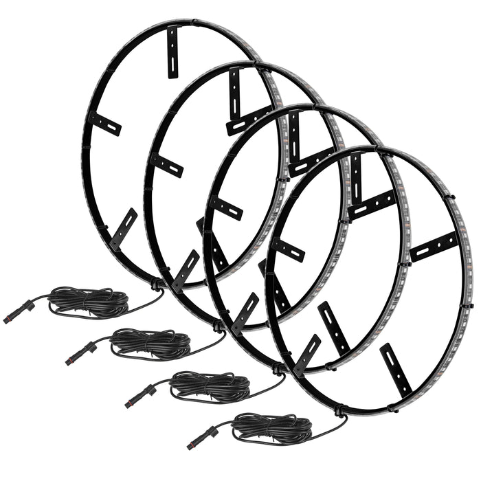 Oracle Lighting 4210-334 ColorSHIFT LED Illuminated Wheel Rings, No Remote, 15in. - Truck Part Superstore