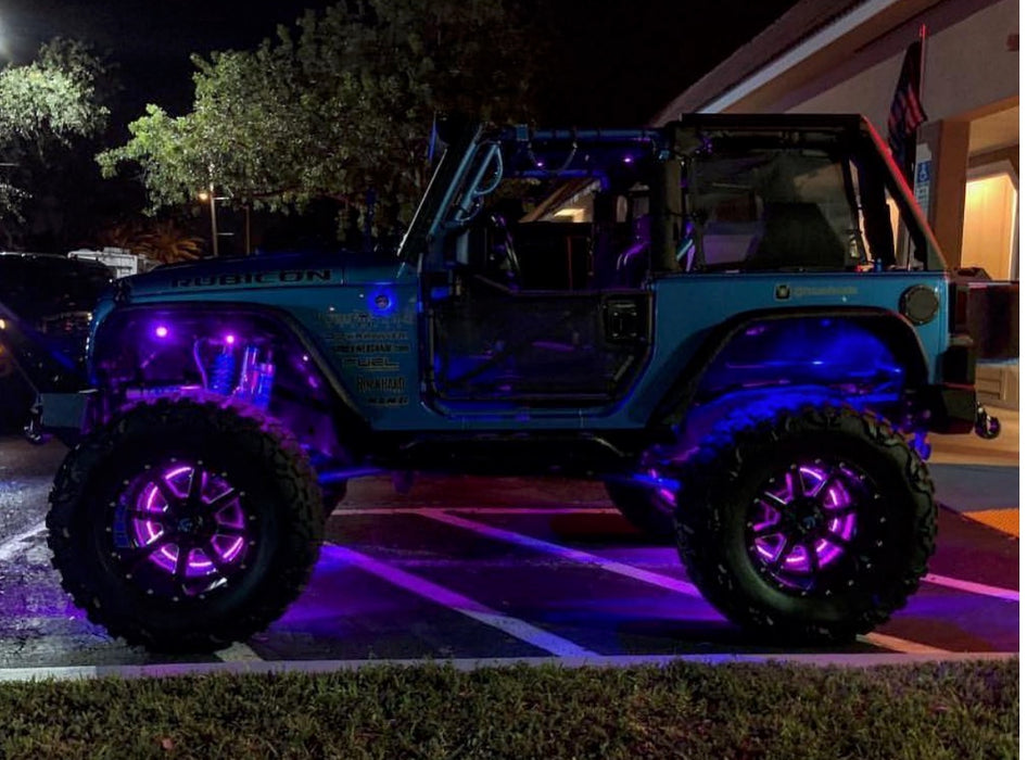 Oracle Lighting 4210-334 ColorSHIFT LED Illuminated Wheel Rings, No Remote, 15in. - Truck Part Superstore