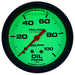 AutoMeter 4221 GAUGE; OIL PRESS; 2 5/8in.; 100PSI; LIQUID FILLED MECH; GLOW IN DARK; ULTRA-NITE - Truck Part Superstore