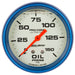 AutoMeter 4223 GAUGE; OIL PRESS; 2 5/8in.; 150PSI; LIQUID FILLED MECH; GLOW IN DARK; ULTRA-NITE - Truck Part Superstore