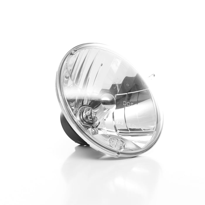 KC Hilites 42301 Headlight; 7in. Universal/Jeep TJ 97-06 H4 DOT Lexan 55/60w (pr) - Truck Part Superstore