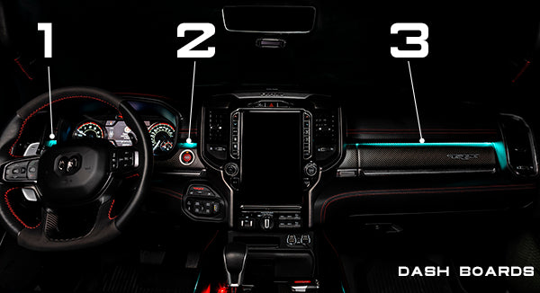 Oracle Lighting 4235-333 2019-2022 RAM Complete Interior Ambient Lighting ColorSHIFT RGB Conversion Kit - Truck Part Superstore