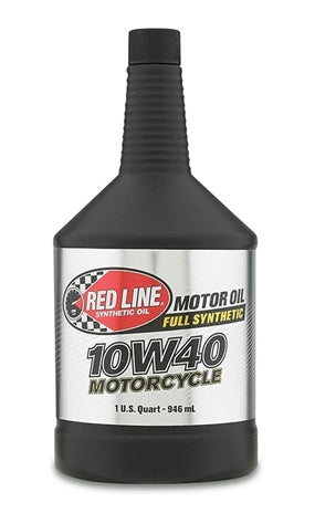 Red Line Oil 42404 10W40 Motorcycle Oil Synthetic 1 Quart Red Line Oil - Truck Part Superstore