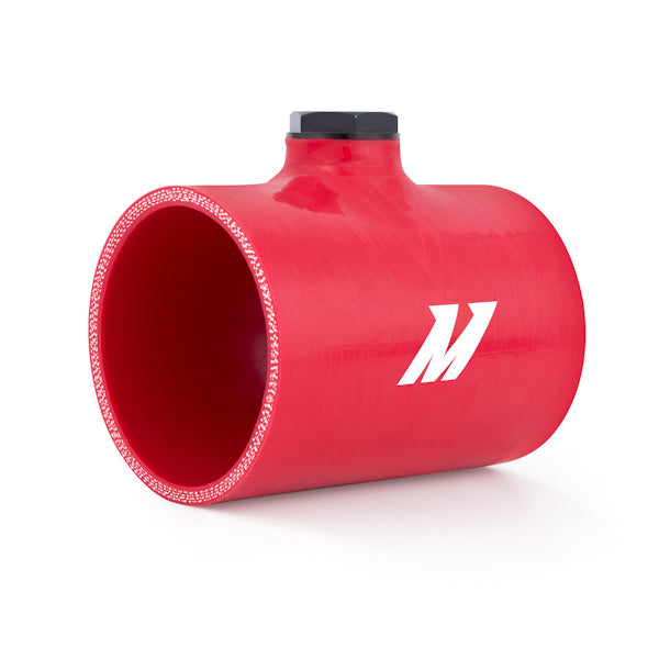 Mishimoto MMCP-30NPTRD Silicone Coupler, 3.0-in w/ 1/8-in NPT Bung - Truck Part Superstore