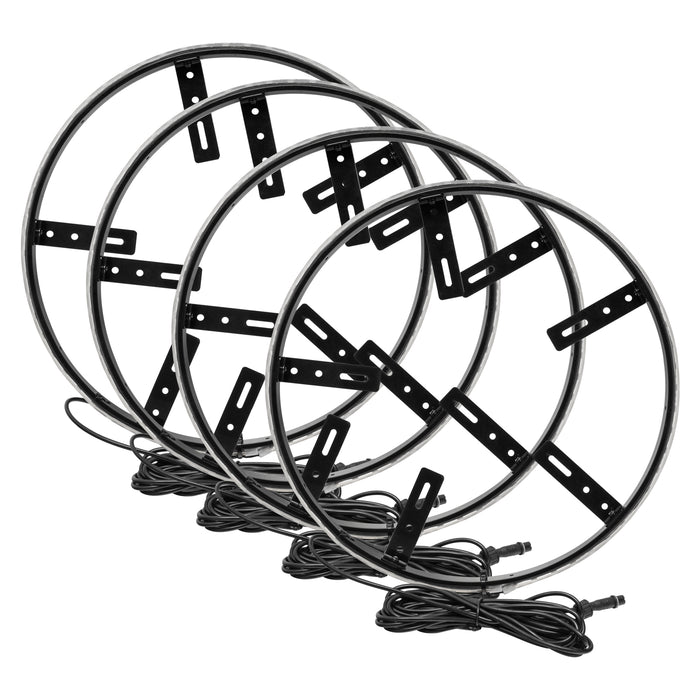 Oracle Lighting 4250-334 ORACLE Lighting LED Illuminated Wheel Rings for UTV, ATV and SXS Vehicles - Truck Part Superstore