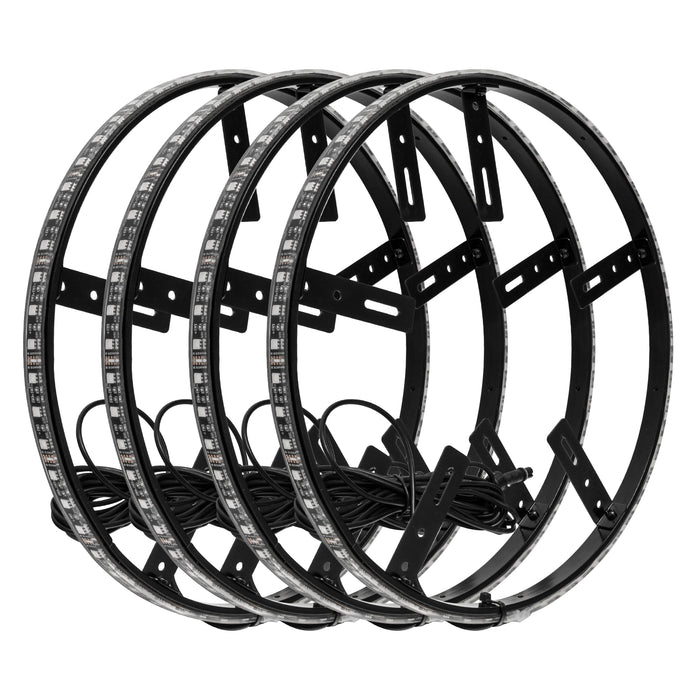 Oracle Lighting 4250-334 ORACLE Lighting LED Illuminated Wheel Rings for UTV, ATV and SXS Vehicles - Truck Part Superstore