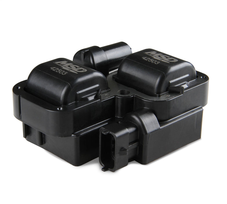 MSD 42503 Blaster Powersports Coil; Black; 49000 Volts; 160 mA Peak Output Current; - Truck Part Superstore