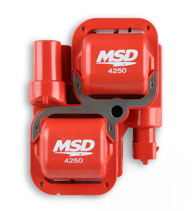 MSD 4250 Blaster Powersports Coil; Red; 49000 Volts; 160 mA Peak Output Current; - Truck Part Superstore
