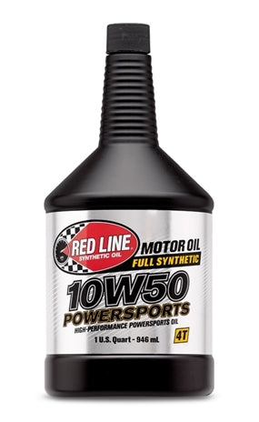 Red Line Oil 42604 10W50 Synthetic Powersports Oil Red Line Oil - Truck Part Superstore